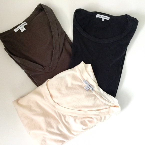 James Perse Tops - James Perse Bundle Of 3 T-shirts Sz 2,2,1